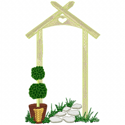 Garden Barriers Embroidery Design 8
